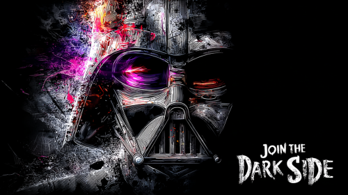 koko5198 Logo design on a black background featuring Darth Va 435b8e60-3038-4c97-8168-7eab50c398ab 3